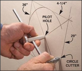 How to cut a hole in drywall